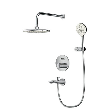 FP85A10020 X-Joy TouchReel, набор: Нажимной Смеситель д/в/душа, верхний душ 220 мм, держатель д/верхн.ду