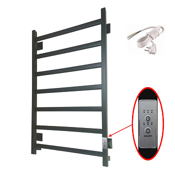 Полотенцесушитель Пэк 20 кв 80х50 черный