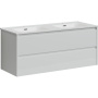 Тумба подвесная SANCOS Libra 1190х450х500, c двумя ящиками оснащенными доводчиками, белый глянец , арт. LB120-2W