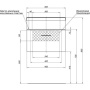 Тумба с раковиной Aquanet Нота 50 белый