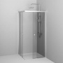W94G-403-9090-МТ Душевое ограждение X-Joy Square Slide 90х90, мат Хром, прозрачное