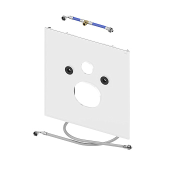 Стеклянная панель TECElux для установки унитазов-биде (Duravit и т. п.), нижняя, стекло белое