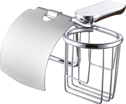 Бумагодержатель и держатель освежителя воздуха 2в1 RUSH Luson, 11х23х15 см, хром,  LU16122