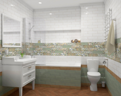 Декор HGD\A305\9016 Монпарнас 8,5**28,5 (1 уп/ 8 шт.), шт