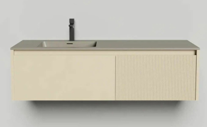 Подвесная тумба Domino 1400, эмаль, под встраиваемую раковину