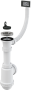 Сифон для мойки с нержавеющей решеткой DN70 и гофропереливом