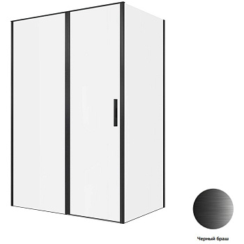 Душевой уголок Allen Brau Priority 140x90 3.31036.BBA + 3.31045.BBA черный браш