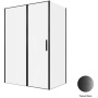 Душевой уголок Allen Brau Priority 140x90 3.31036.BBA + 3.31045.BBA черный браш