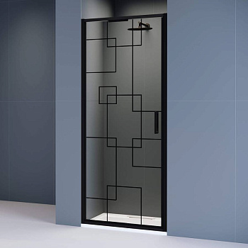 Душевая дверь  90*195 RGW SV-05-B Чёрный/Black Smart Line/8 мм (Easy)