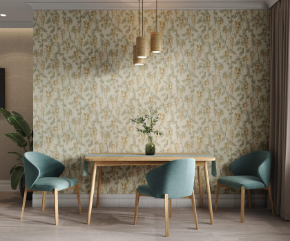 Обои виниловые Эдем мотив, зелёный