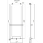 Полотенцесушитель электрический Allen Brau Infinity 120x44 8.21003.GL (без креплений) Полотенцесушитель электрический Allen Brau Infinity 120x44 8.21003.GL (без креплений)