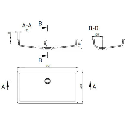 Раковина полувстраиваемая Salini Marea 10 1802210M
 Раковина полувстраиваемая Salini Marea 10 1802210M