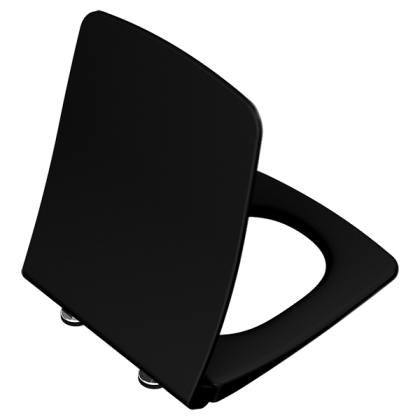 Metropole Матовое Черное тонкое сиденье микролифт