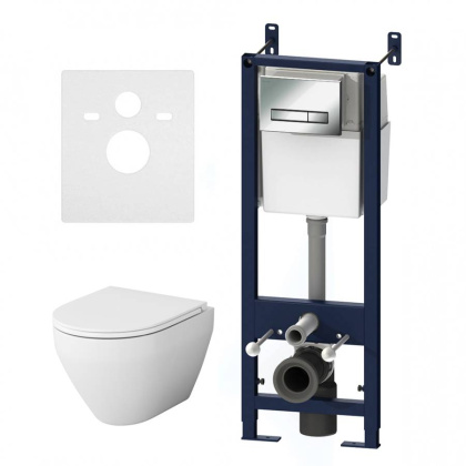 IS30251.701700 Инсталляция с клавишей Start S Хром глянец. с подвесным унитазом Spirit FlashClean с сид м/лифт IS30251.701700 Инсталляция с клавишей Start S Хром глянец. с подвесным унитазом Spirit FlashClean с сид м/лифт