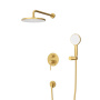 RELAX-DSET-01 Душевой комплект встраиваемый (смеситель встраиваемый, верхний душ, ручной душ со шлангом, штуцер с держателем), хром