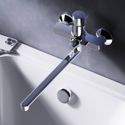 F85A90500 X-Joy, TouchReel д/ванны/душа, излив 300 мм, Хром, шт. F85A90500 X-Joy, TouchReel д/ванны/душа, излив 300 мм, Хром, шт.