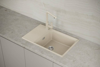 Мойка кухонная Point Этна 78 светло-бежевый