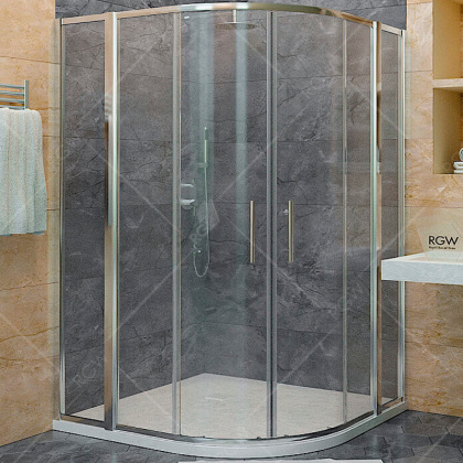 Душевой уголок RGW Hotel HO-511 110x110 030651111-11 профиль Хром стекло прозрачное