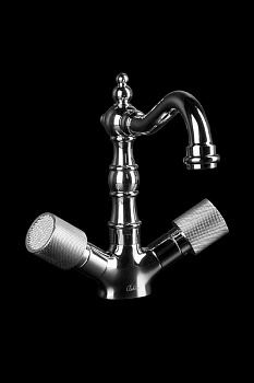 Смеситель для умывальника, высокий ROYAL CRYSTAL, хром_Комплект