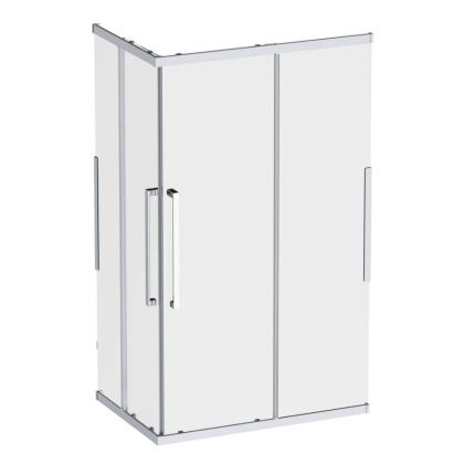 W84G-403-12080-MТ Душевое ограждение Func Square Slide 120х80, мат Хром, прозрачное