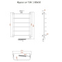 Полотенцесушитель Идеал эл ТЭН 1 80*50 (ЛЦ5)