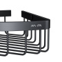 Корзина для душа Sense L угловая двухъярусная, 5,9х30х23 см, черная, A7452222