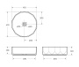 Раковина накладная керамическая BB1409