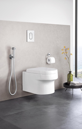 Гигиенический душ с угловым вентилем, 1 вид струи, GROHE Sena, хром, (26329000)