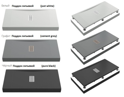 Душевой поддон Creto Etna 160x90 прямоугольный, черный