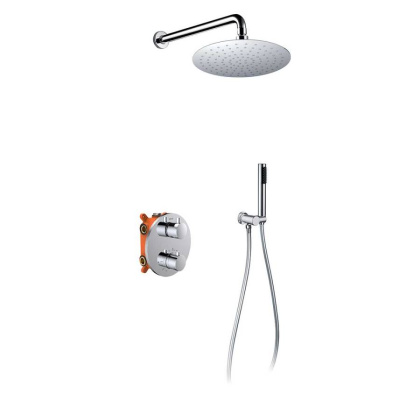 Душевой комплект VSFW-101TCH термостатический встраиваемый, двухрежимный, хром