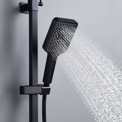 Душевая система Shevanik S4636H, черный