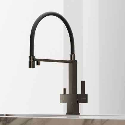 Смеситель для кухни SANCOS Moro с возможностью подключения фильтра для воды, цвет вороненая сталь, арт. SC4006GG Смеситель для кухни SANCOS Moro с возможностью подключения фильтра для воды, цвет вороненая сталь, арт. SC4006GG