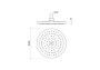 Круглый верхний душ  220*12 мм AQUATEK AQ2086CR 