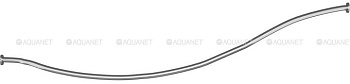 Карниз для ванны Aquanet Palma полукруглый 170х90х60