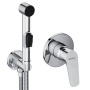 777510001 Jupiter, Смеситель монтируемый в стену с гиг. душем, Хром