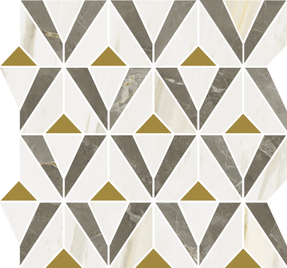 Мозаика 600110000976 Стелларис Грэй (33,8см*31,5см*6мм) (10шт/0,99м2) Орфеус, шт