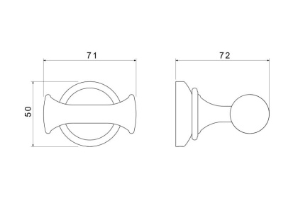 Крючок двойной AQUATEK AQ4502CR КЛАССИК