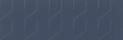 Плитка настенная Love You Navy рельеф сатиновая синий  29х89 (5шт/1,29м2), м2