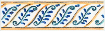 Бордюр STG\А462\5232 Капри Майолика 6,3*20 (1уп/32шт), шт
