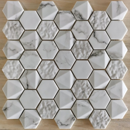 Мозаика Bonaparte Стеклянная Volume White 30х30,3 см Мозаика Bonaparte Стеклянная Volume White 30х30,3 см