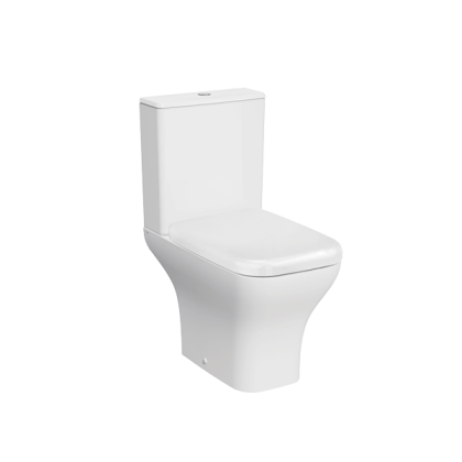 Напольный безободковый унитаз VitrA Polar, двурежимный механизм смыва 3/6 л, дюропластовое сиденье микролифт