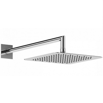 PORTA-TDDQ-30-01 Верхний душ 300x300мм с изливом 350 мм, квадратное сечение, исполнение хром