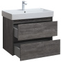 Тумба под раковину Aquanet Nova Lite 75 дуб серый (2 ящика)