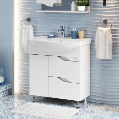 Тумба Onika Веронэлла 75 напольная, белая (ум. Стиль 75)