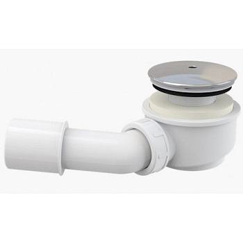 Сниженный сифон для душевого поддона, хром