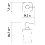 Amper K-5499NICKEL Дозатор для жидкого мыла Amper K-5499NICKEL Дозатор для жидкого мыла