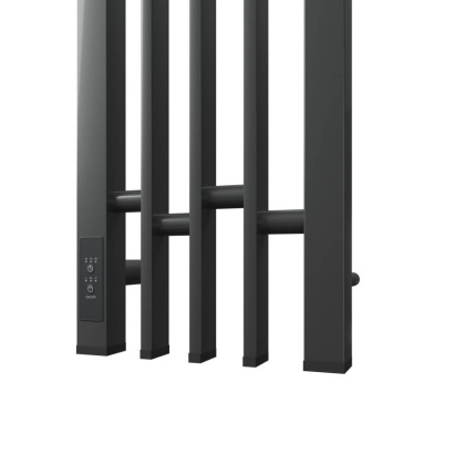 Полотенцесушитель электрический Point Фрея PN20732GB П2 180x1200 диммер слева, графит блеск Полотенцесушитель электрический Point Фрея PN20732GB П2 180x1200 диммер слева, графит блеск