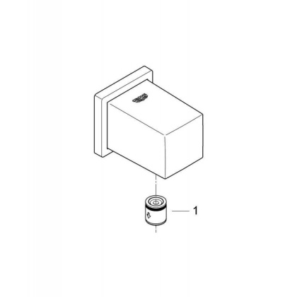Подключение душевого шланга Grohe Euphoria Cube 27704000 хром Подключение душевого шланга Grohe Euphoria Cube 27704000 хром