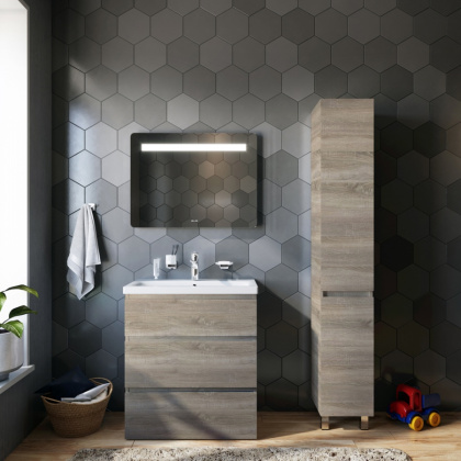 Шкаф-колонна напольный правый GEM S, 190х30х32 см, бежевый, M91CSR0306OF