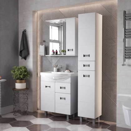 Тумба Onika Балтика 60 напольная, белая, с ящиком (ум. Балтика 60)